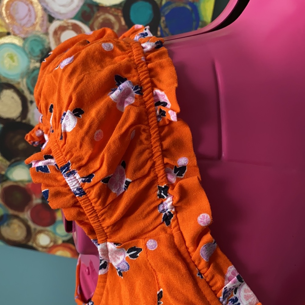 Free People Orange dress Large - Picture 2 of 4